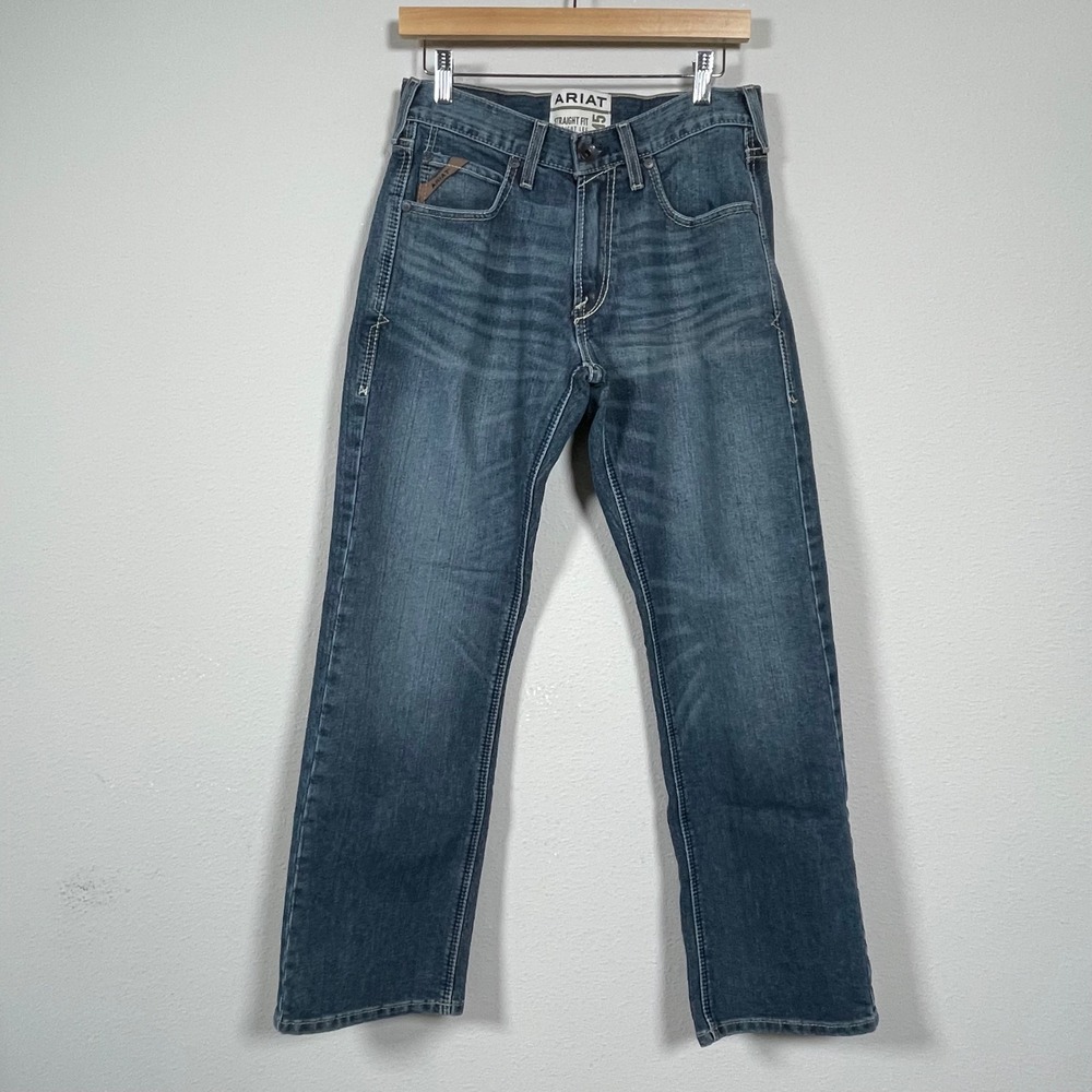 Ariat M5 Straight Fit Jeans Mens 32x30 Medium Wash Gorpcore Western Rugged